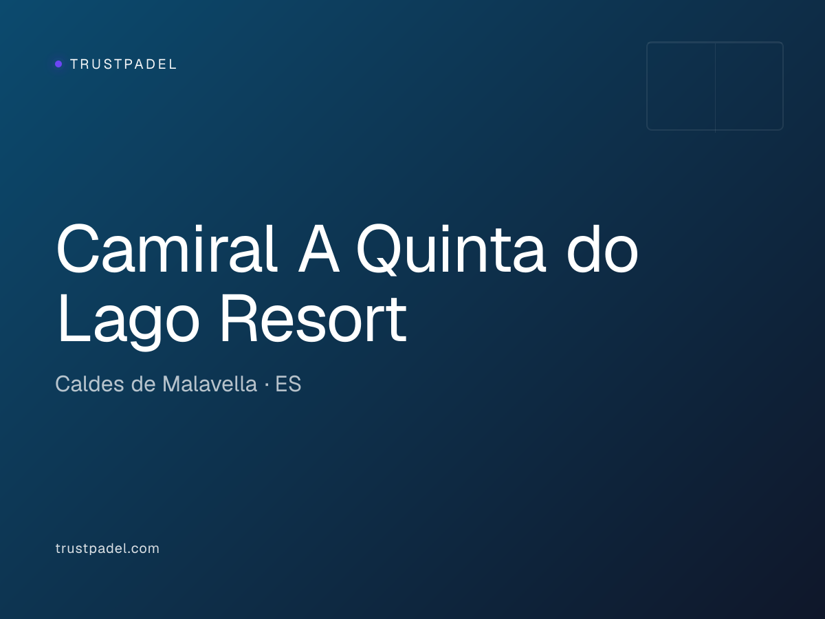 Camiral A Quinta do Lago Resort padel club
