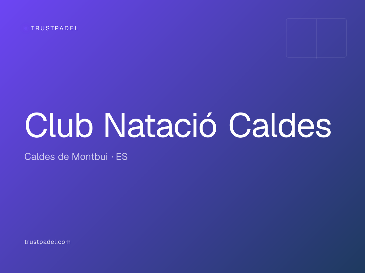 Club Natació Caldes padel club