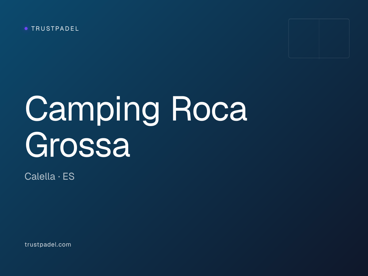 Camping Roca Grossa padel club