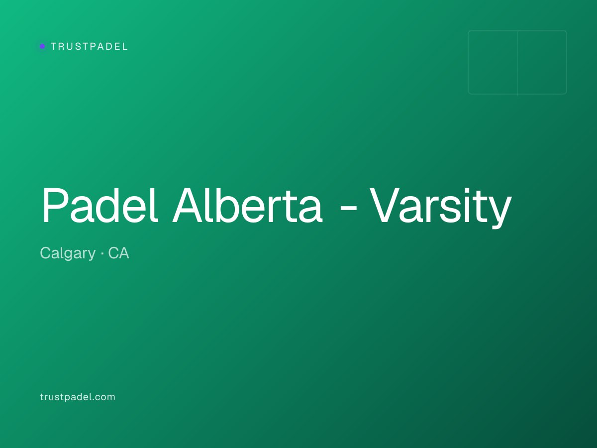 Padel Alberta - Varsity padel club
