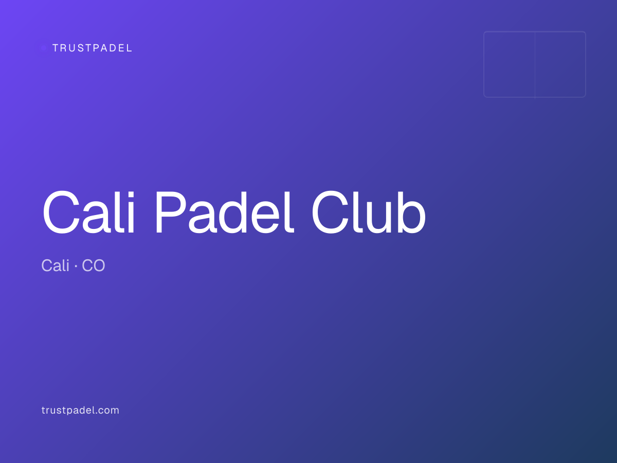 Cali Padel Club padel club