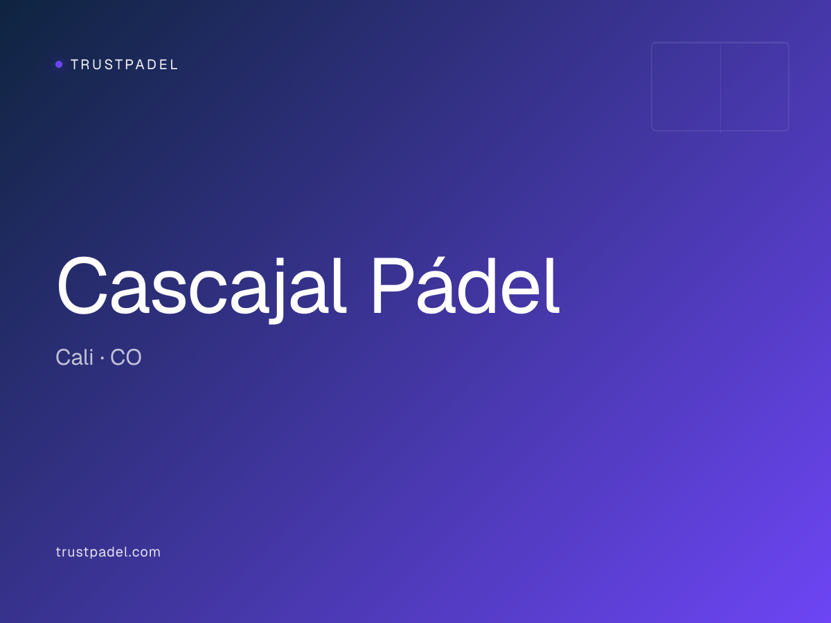 Cascajal Pádel padel club