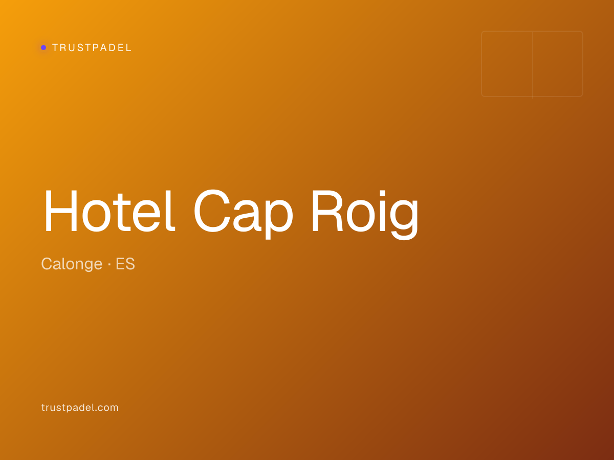 Hotel Cap Roig padel club
