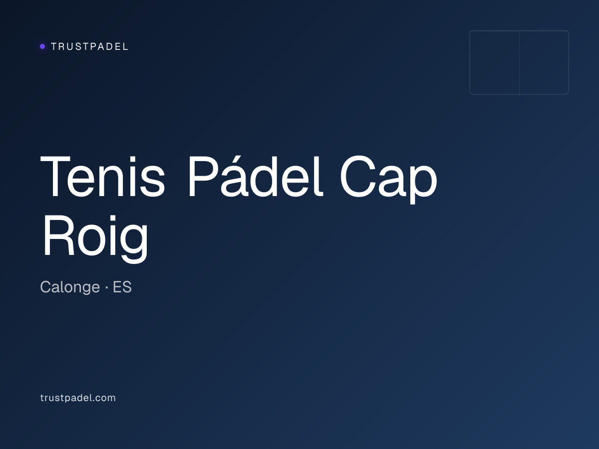 Tenis Pádel Cap Roig padel club