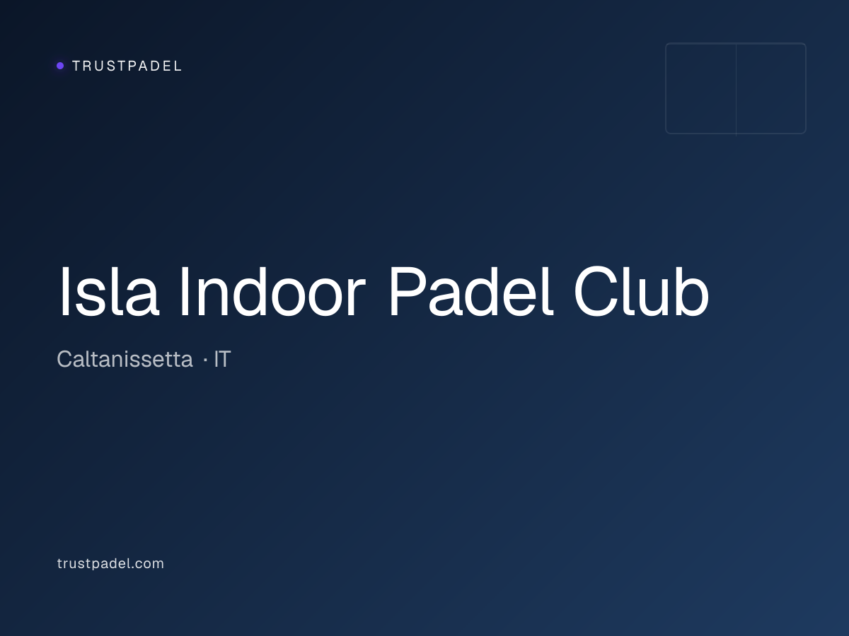 Isla Indoor Padel Club padel club