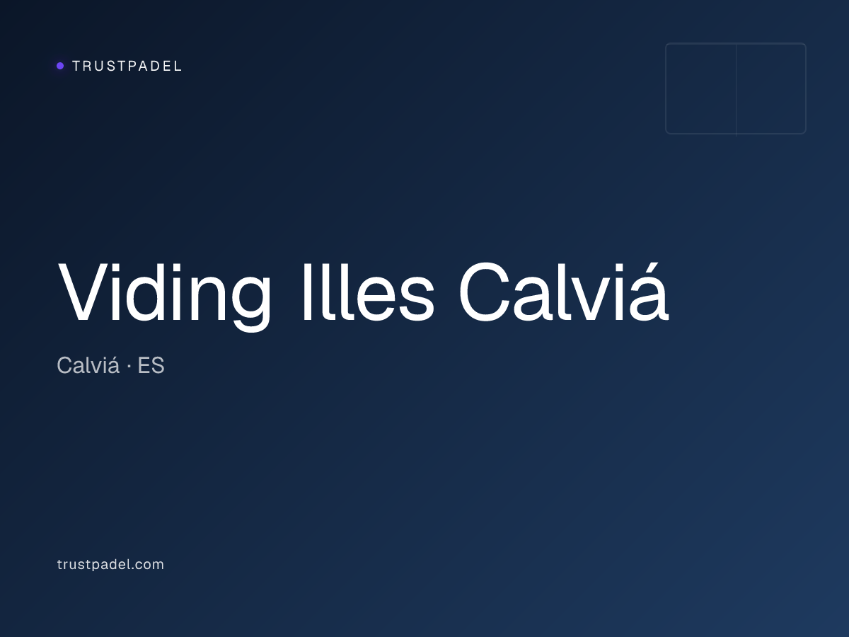 Viding Illes Calviá padel club