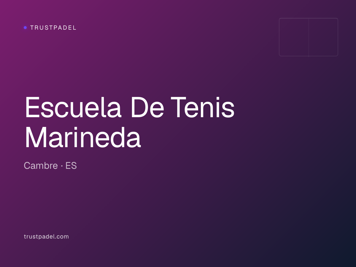 Escuela De Tenis Marineda padel club
