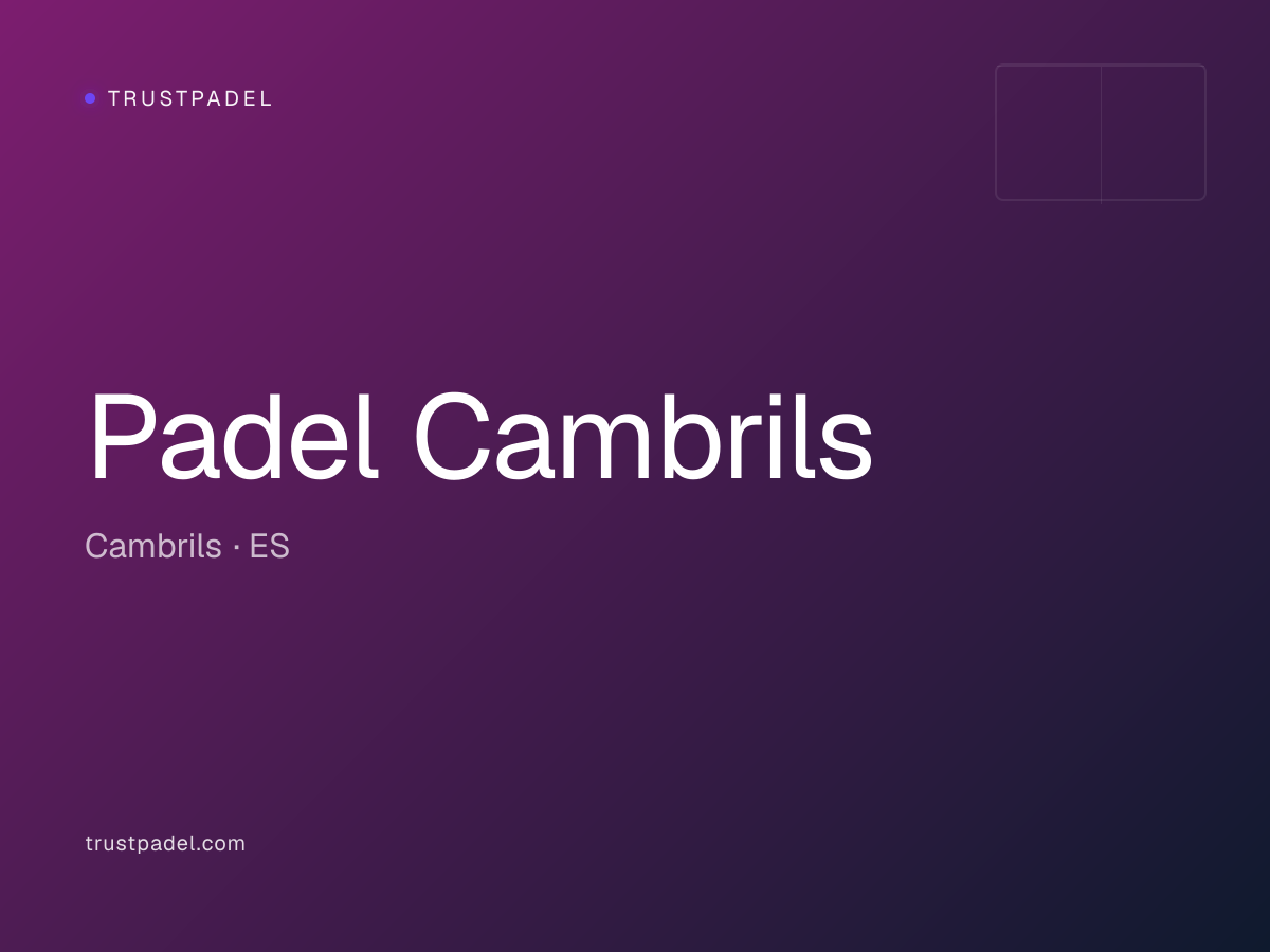 Padel Cambrils padel club