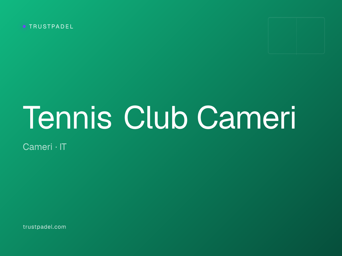 Tennis Club Cameri padel club