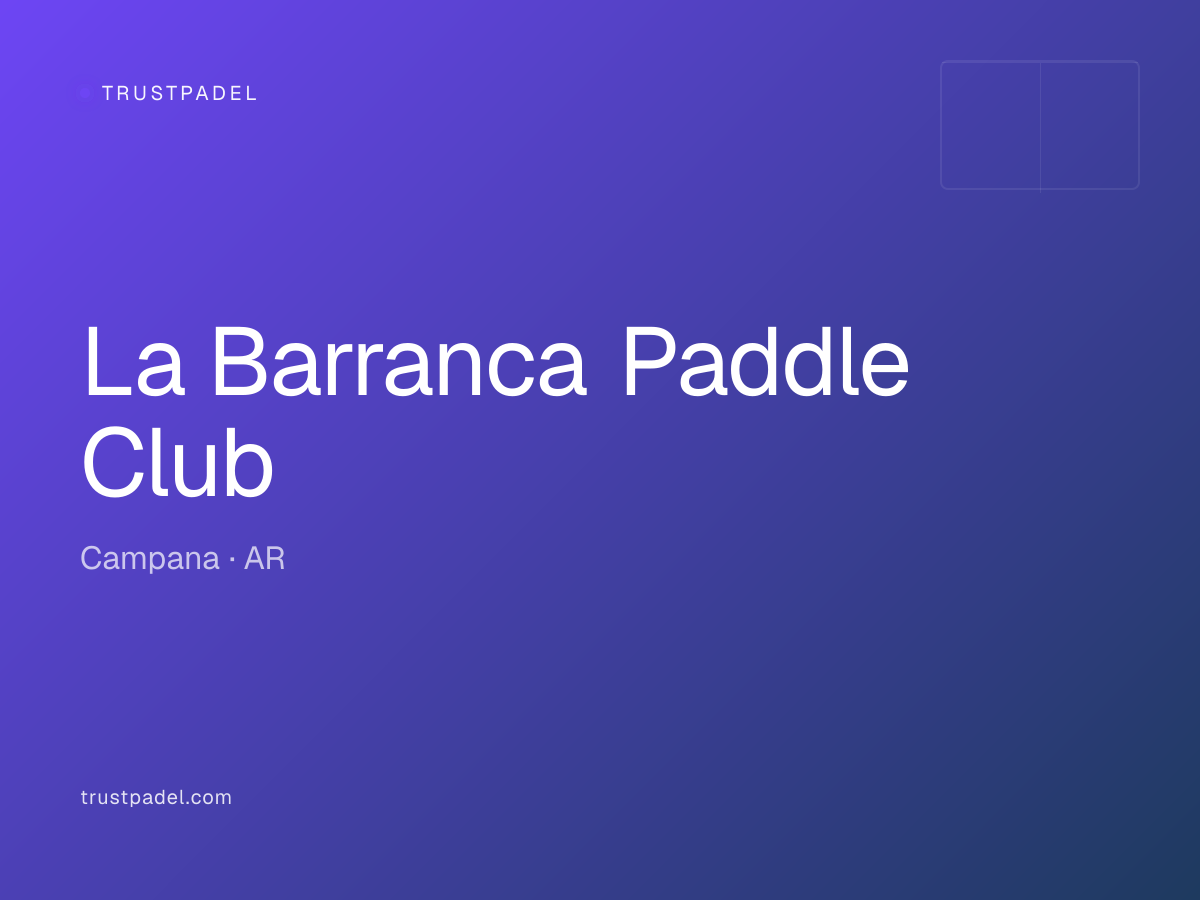 La Barranca Paddle Club padel club