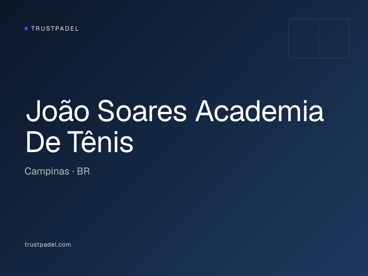 João Soares Academia De Tênis padel club