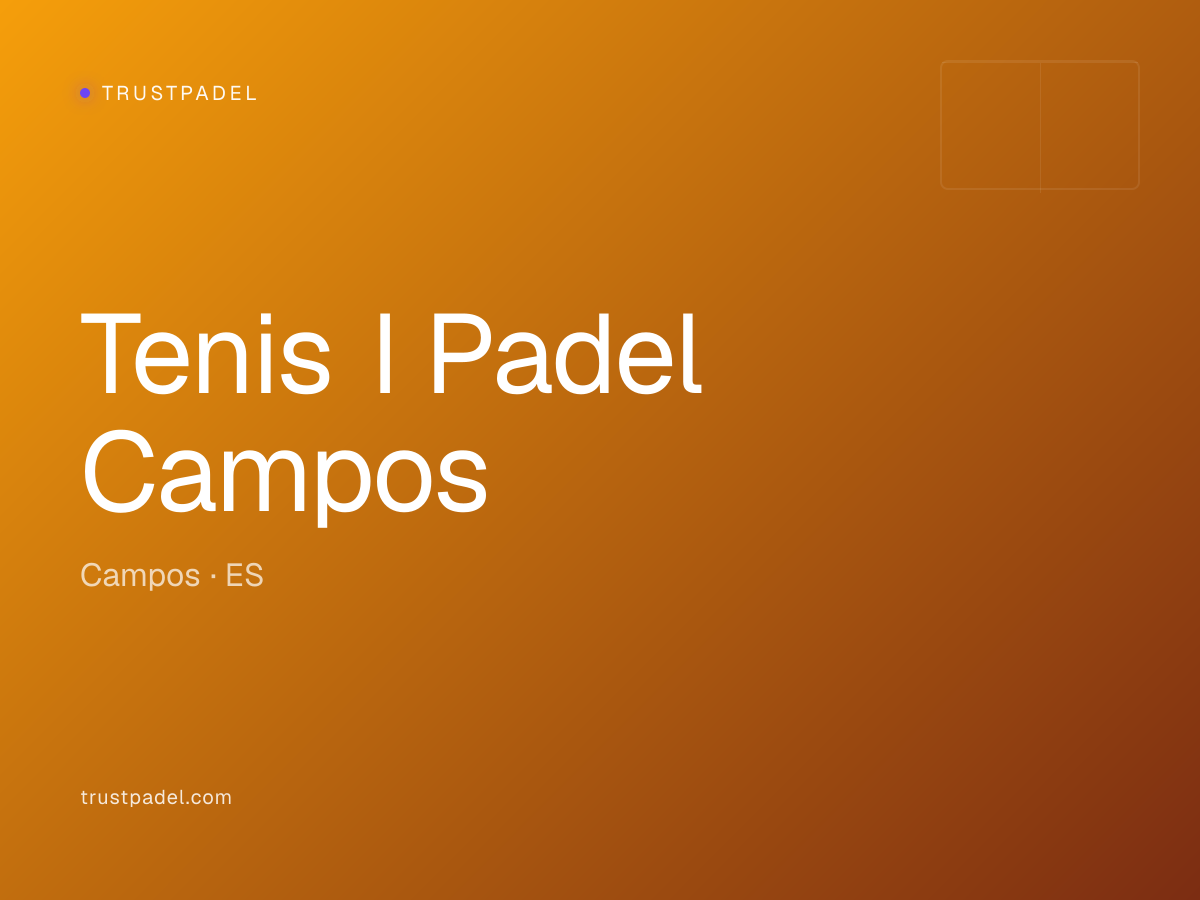 Tenis I Padel Campos padel club