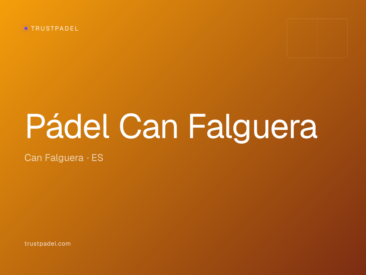 Pádel Can Falguera padel club