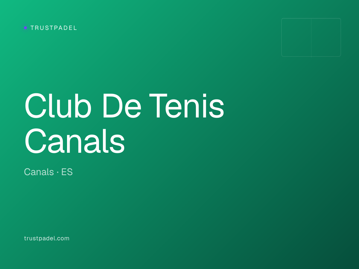 Club De Tenis Canals padel club