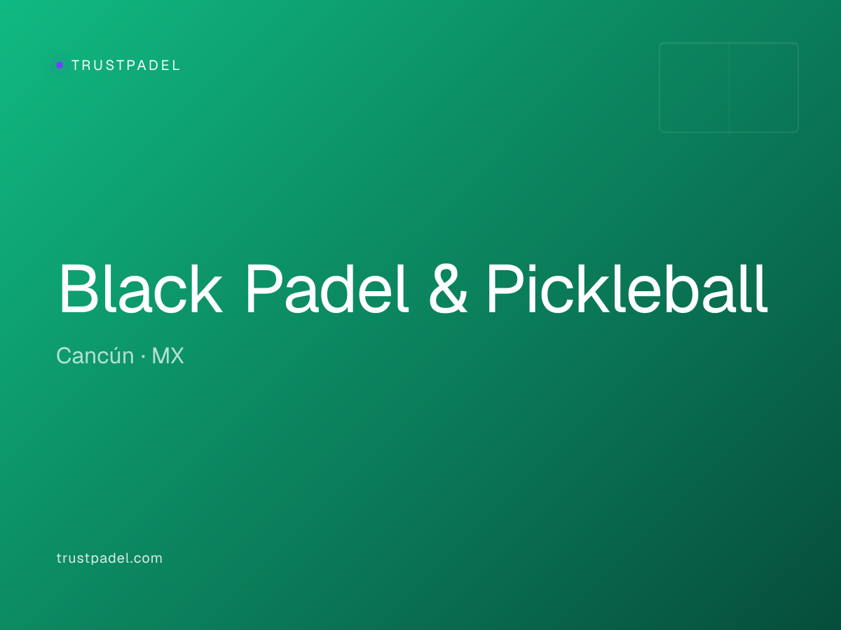 Black Padel & Pickleball padel club