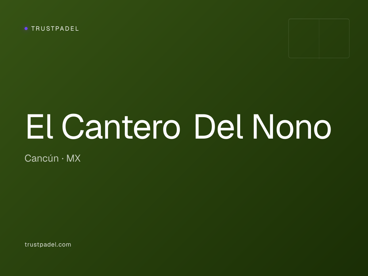 El Cantero Del Nono padel club