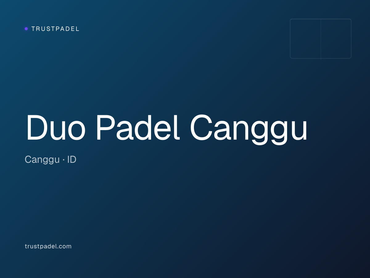 Duo Padel Canggu padel club