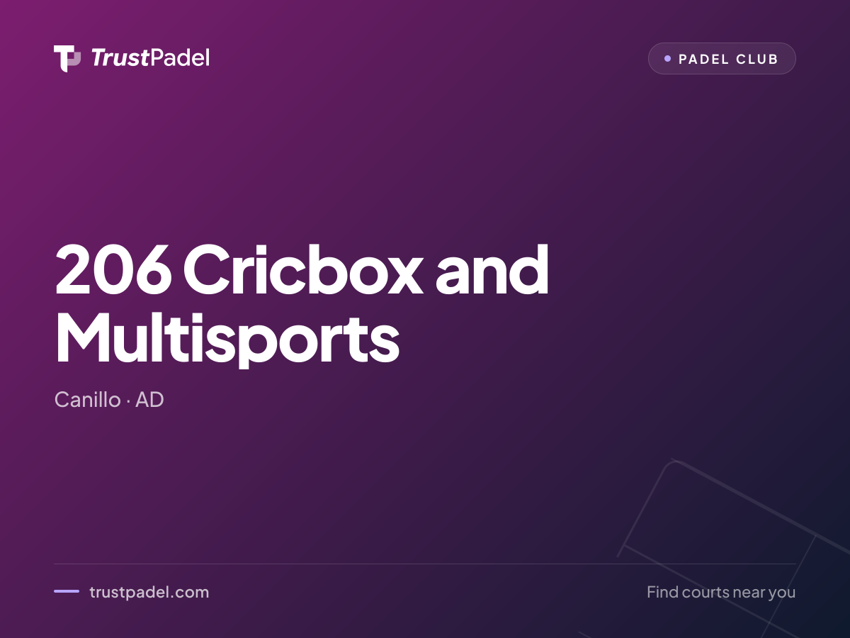 206 Cricbox and Multisports padel club