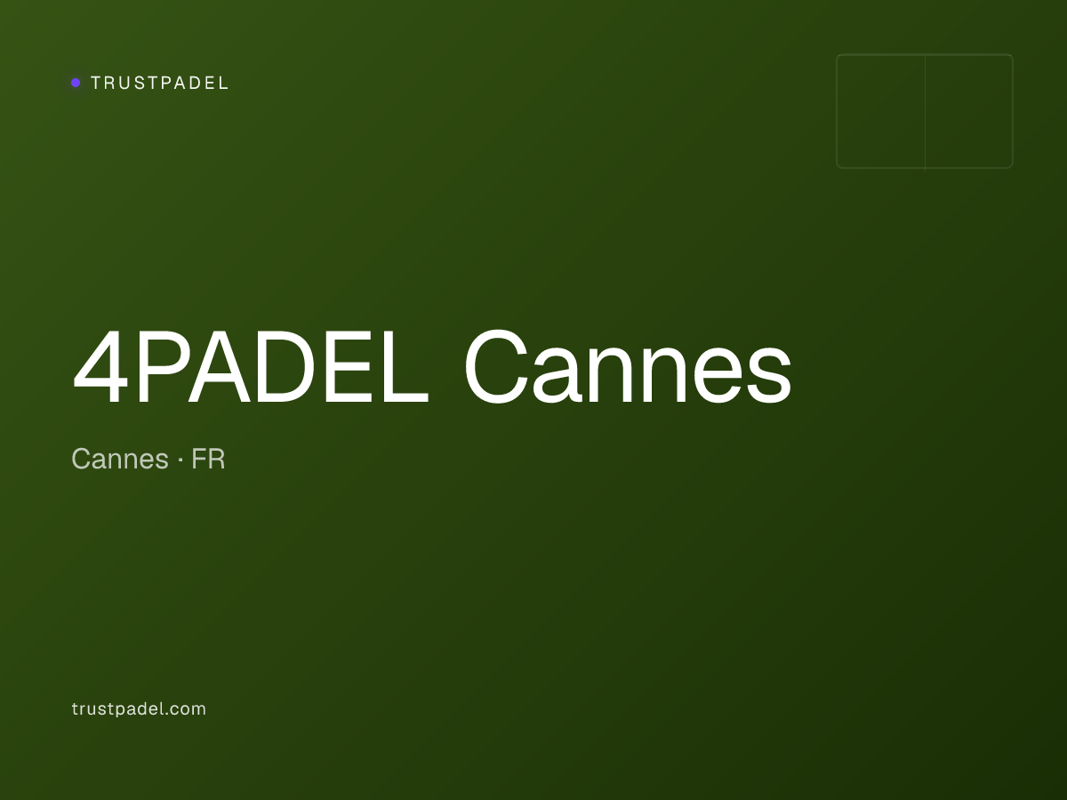 4PADEL Cannes padel club