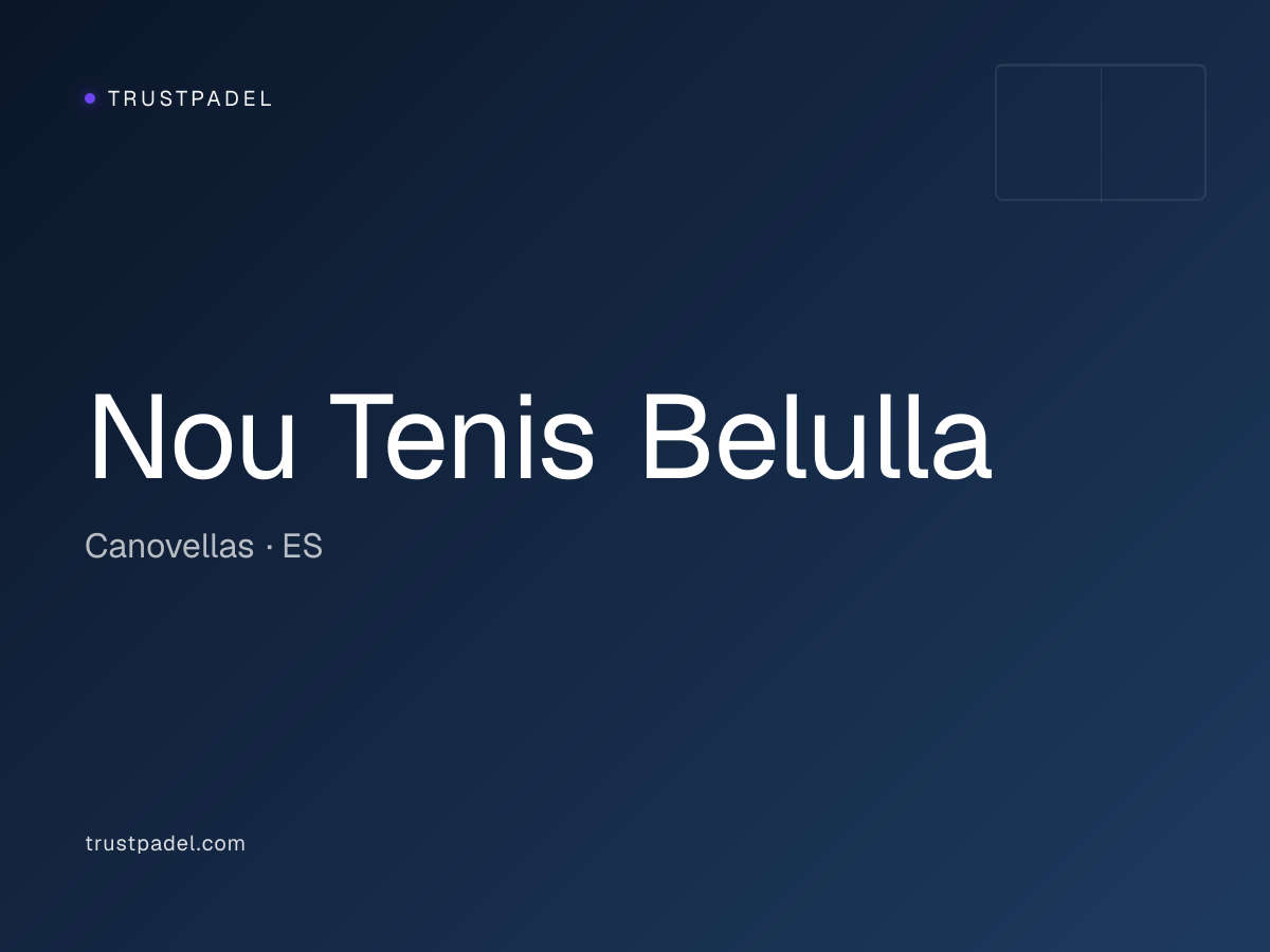 Nou Tenis Belulla padel club