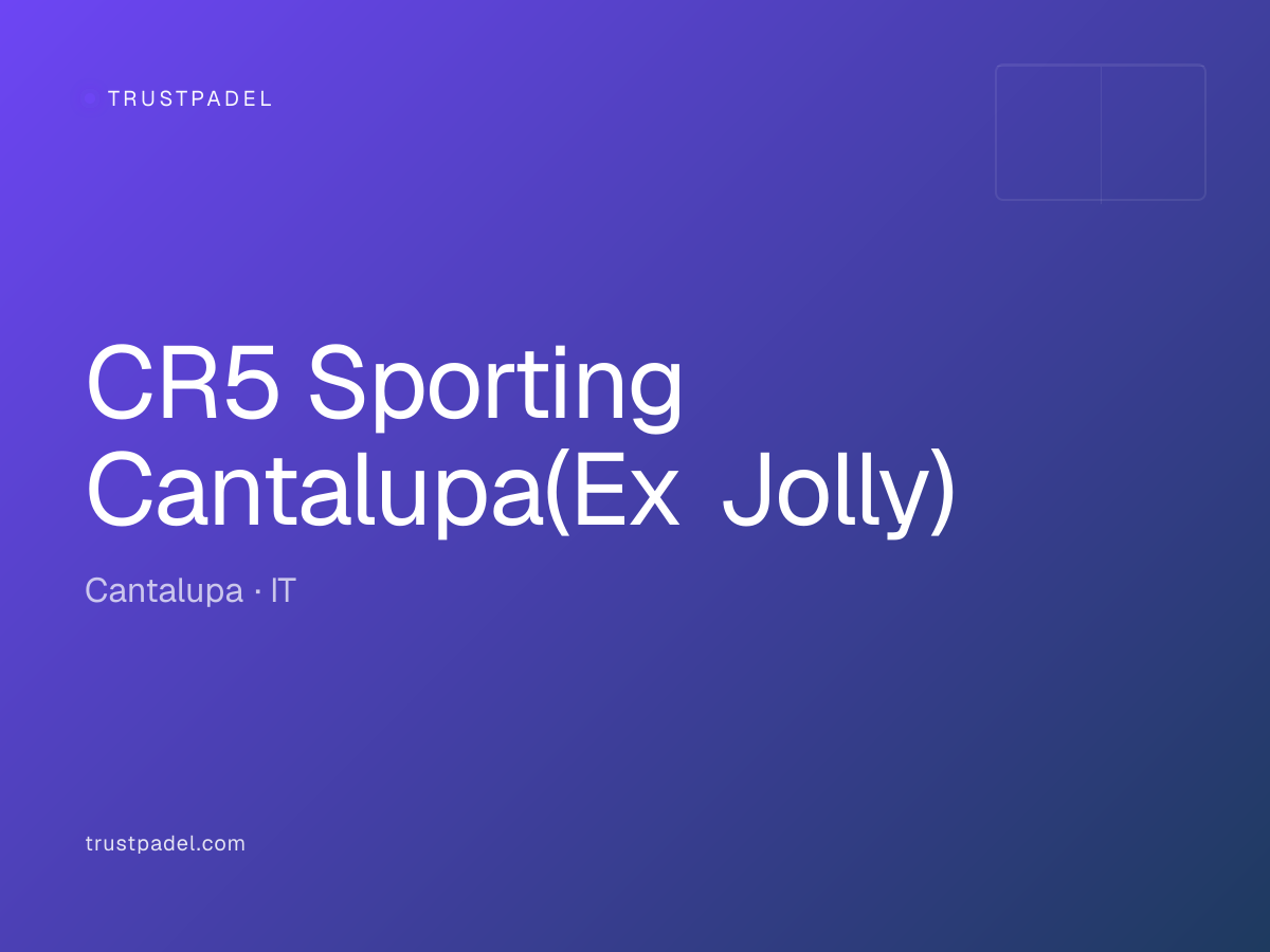 CR5 Sporting Cantalupa(Ex Jolly) padel club