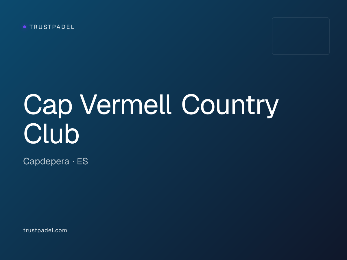 Cap Vermell Country Club padel club