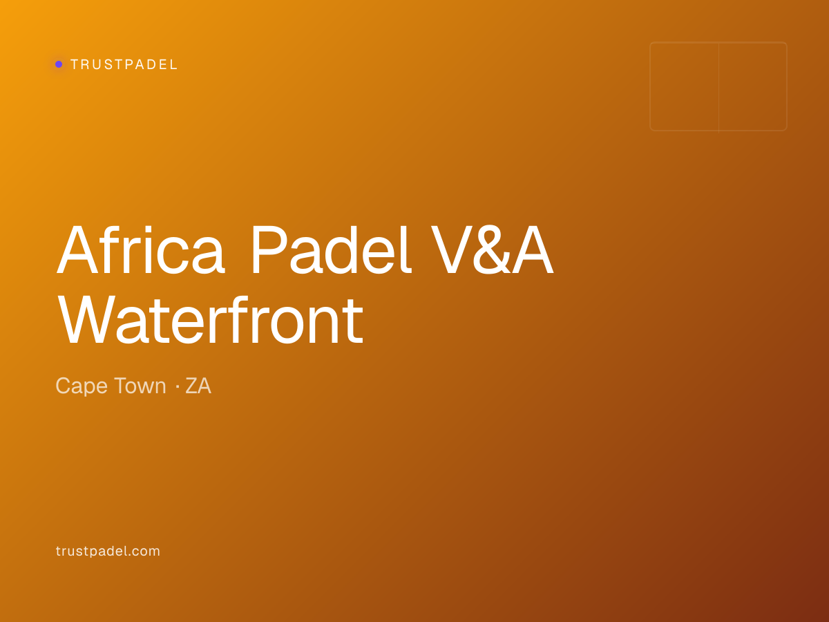 Africa Padel V&A Waterfront padel club