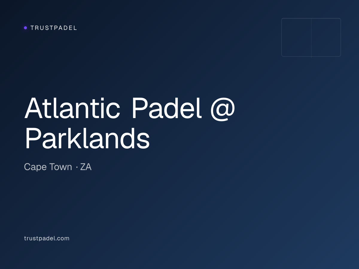 Atlantic Padel @ Parklands padel club