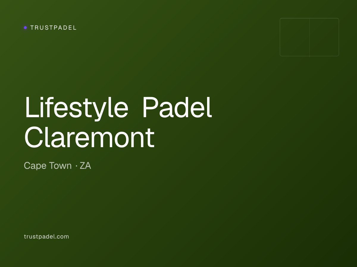 Lifestyle Padel Claremont padel club