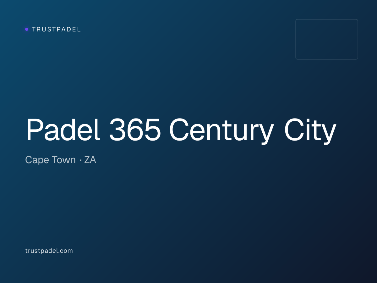 Padel 365 Century City padel club