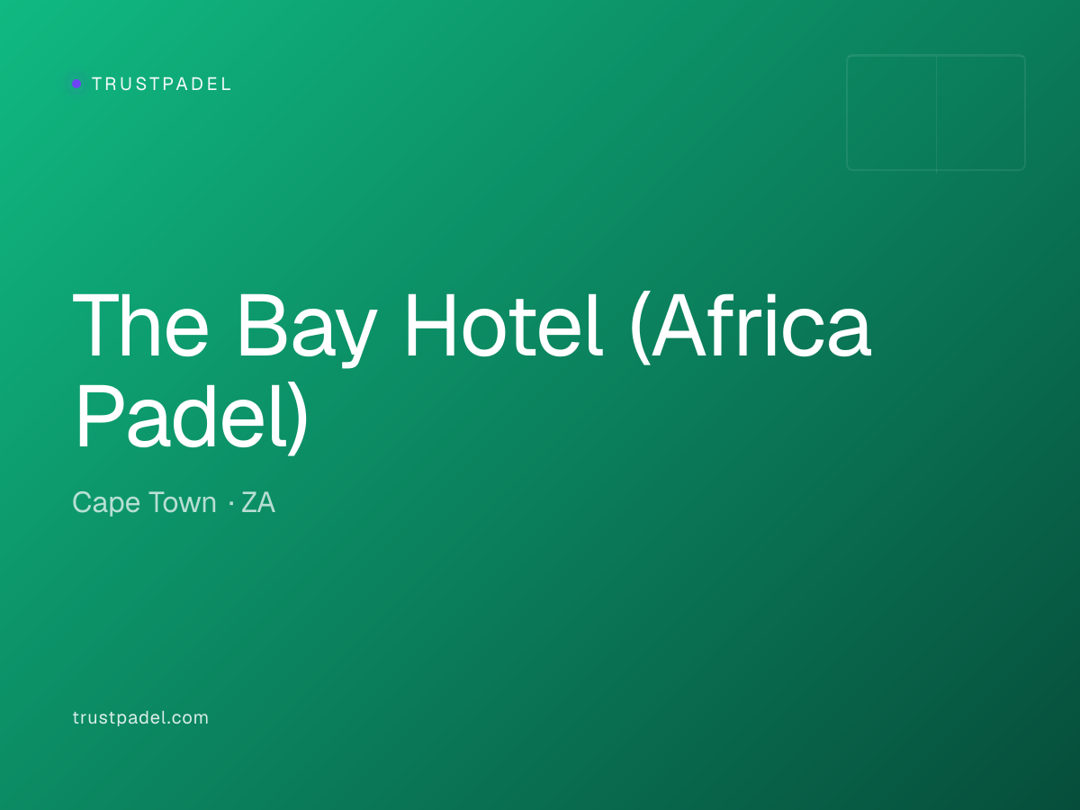 The Bay Hotel (Africa Padel) padel club