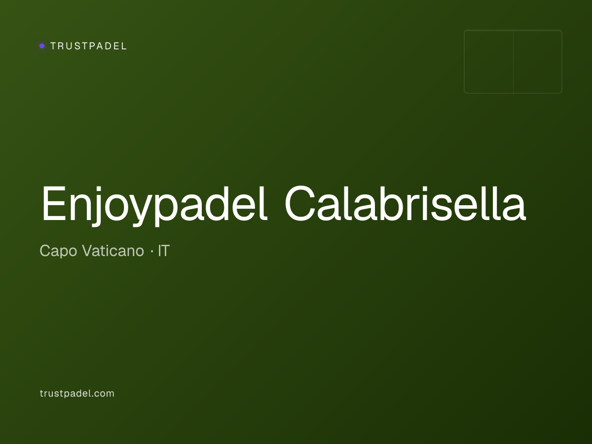Enjoypadel Calabrisella padel club