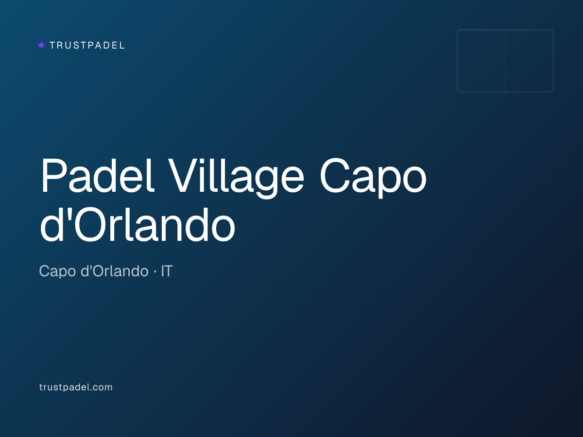 Padel Village Capo d'Orlando padel club