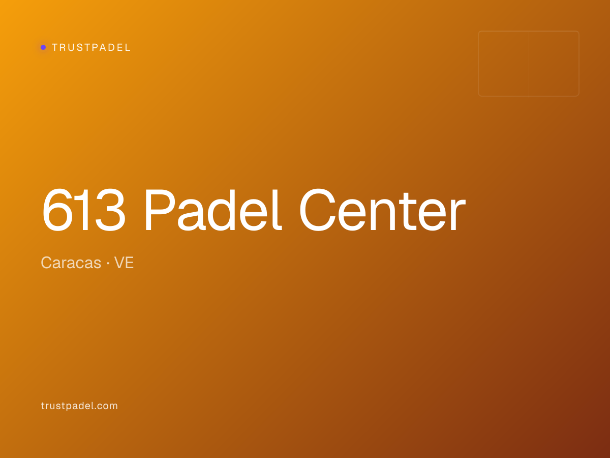 613 Padel Center padel club