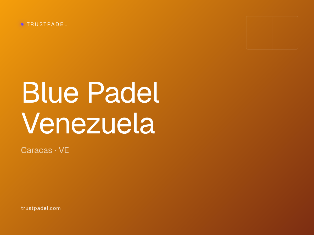 Blue Padel Venezuela padel club