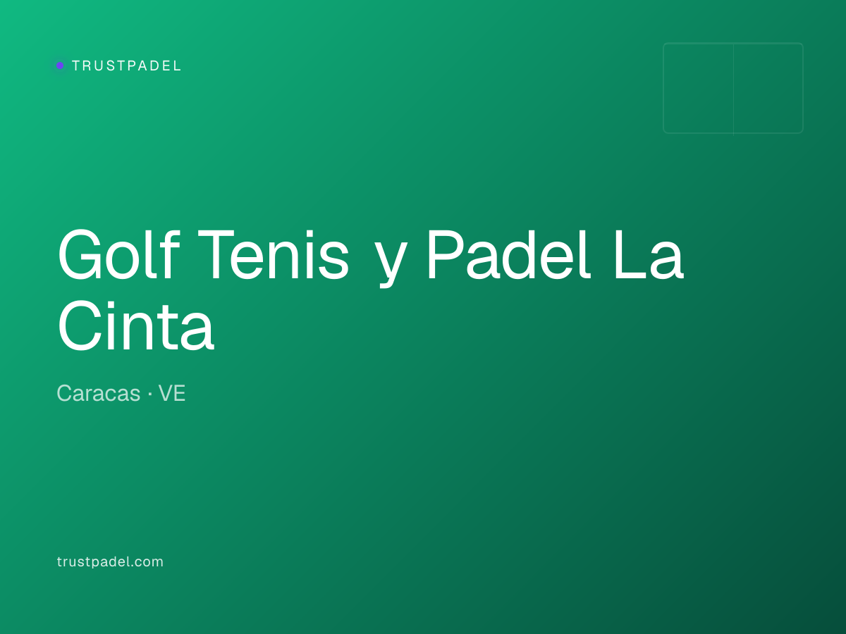 Golf Tenis y Padel La Cinta padel club
