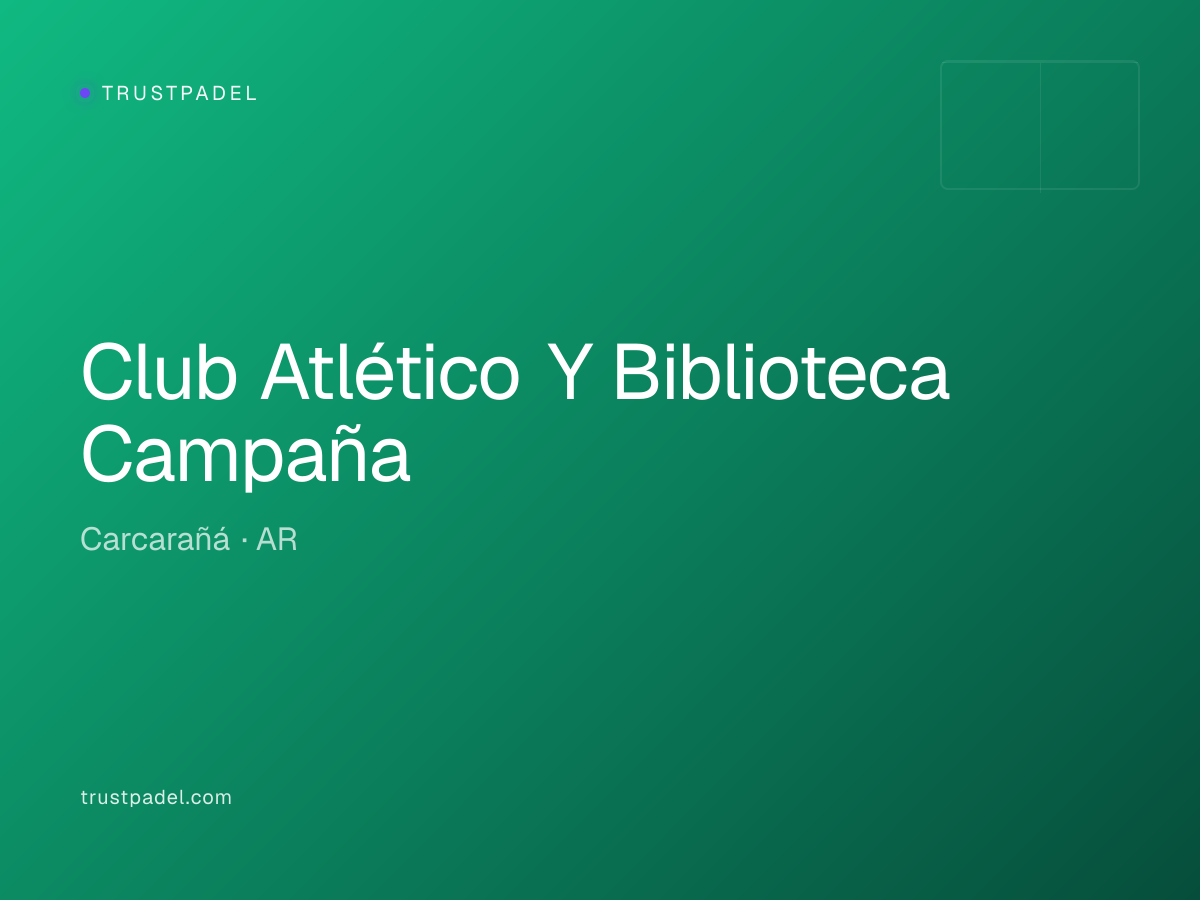 Club Atlético Y Biblioteca Campaña padel club