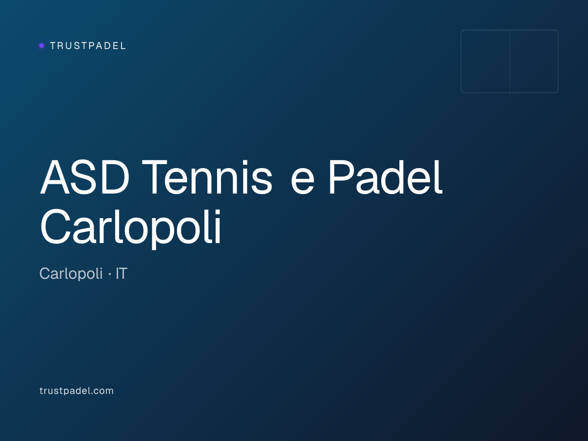 ASD Tennis e Padel Carlopoli padel club
