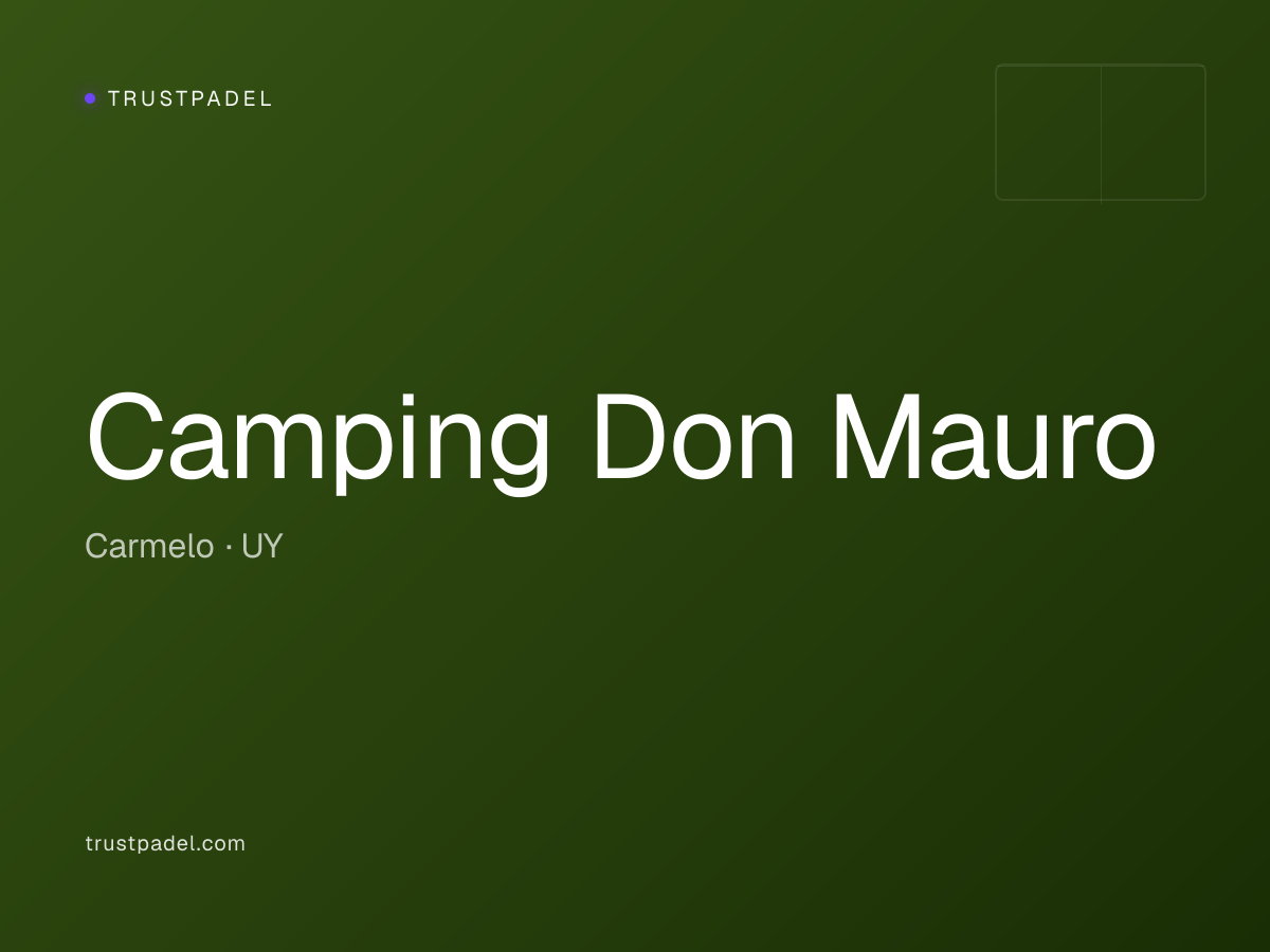 Camping Don Mauro padel club