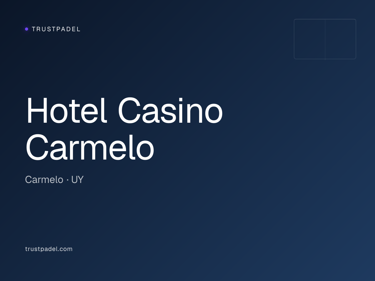 Hotel Casino Carmelo padel club