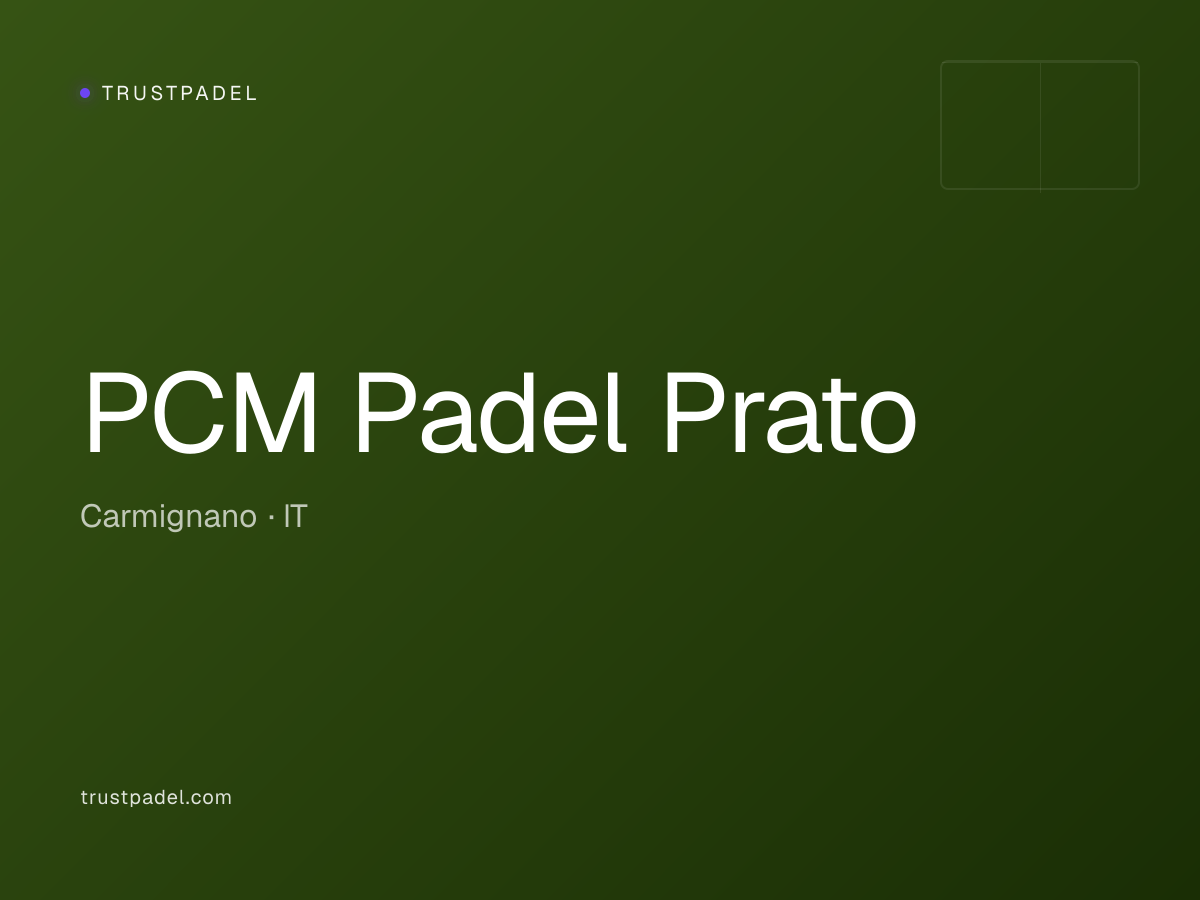 PCM Padel Prato padel club