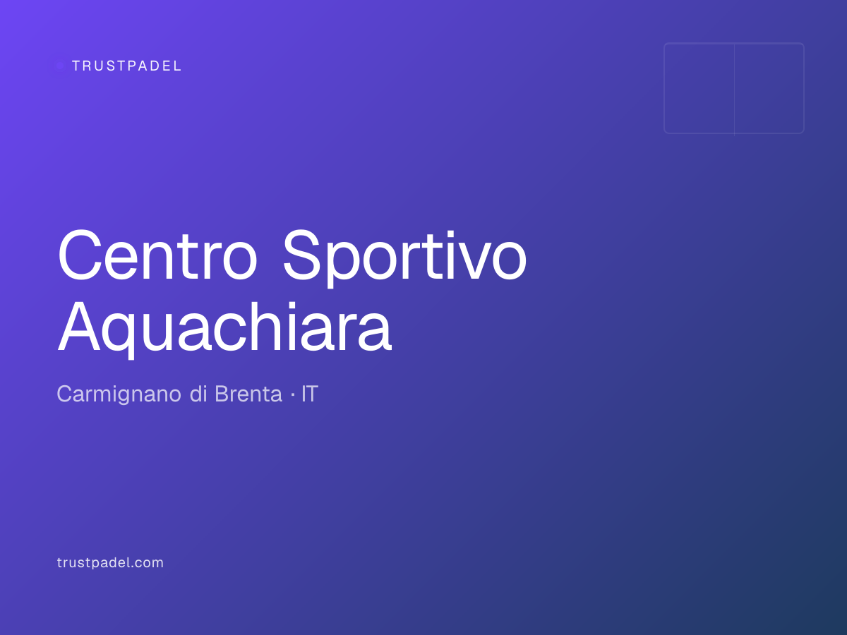 Centro Sportivo Aquachiara padel club