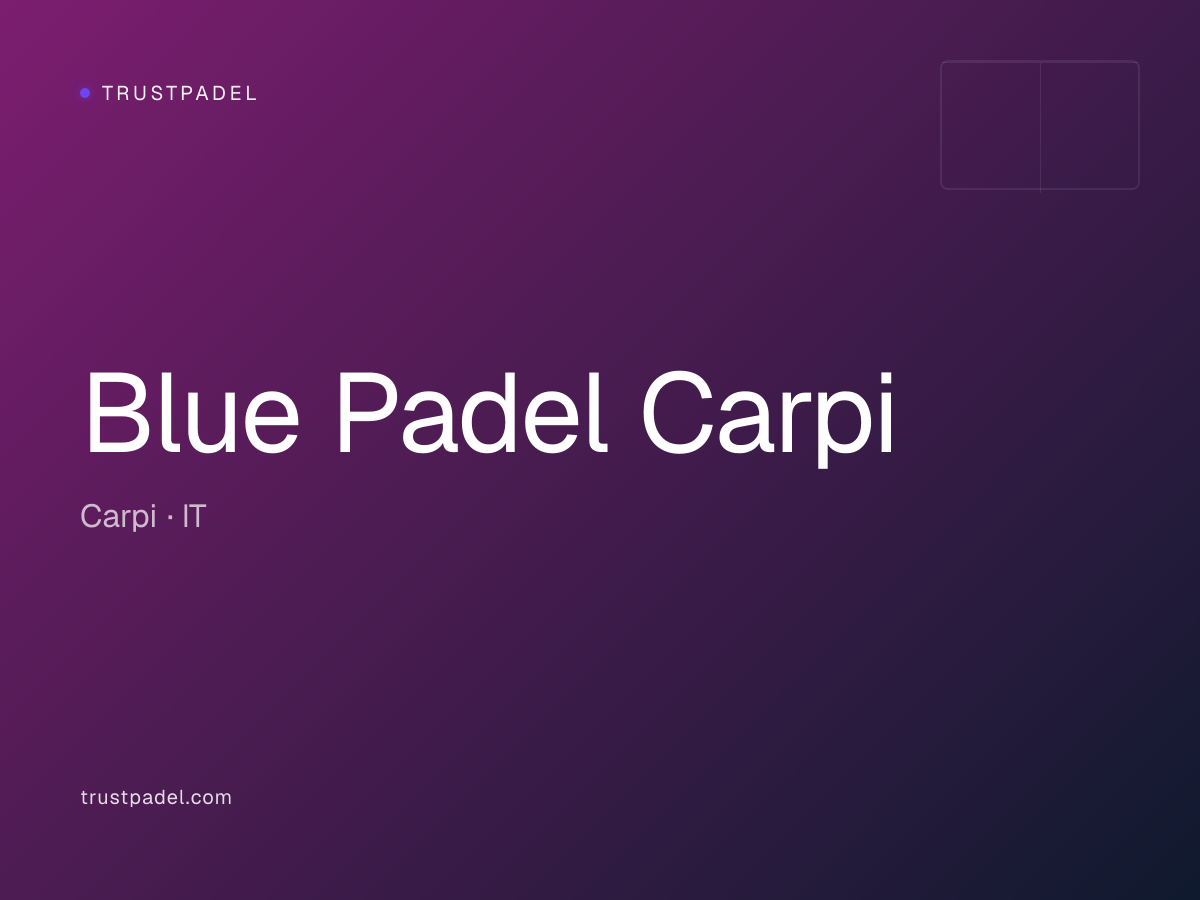 Blue Padel Carpi padel club