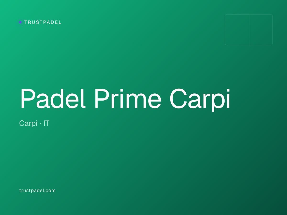 Padel Prime Carpi padel club