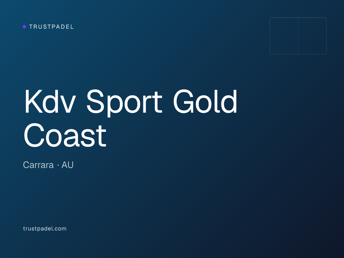 Kdv Sport Gold Coast padel club