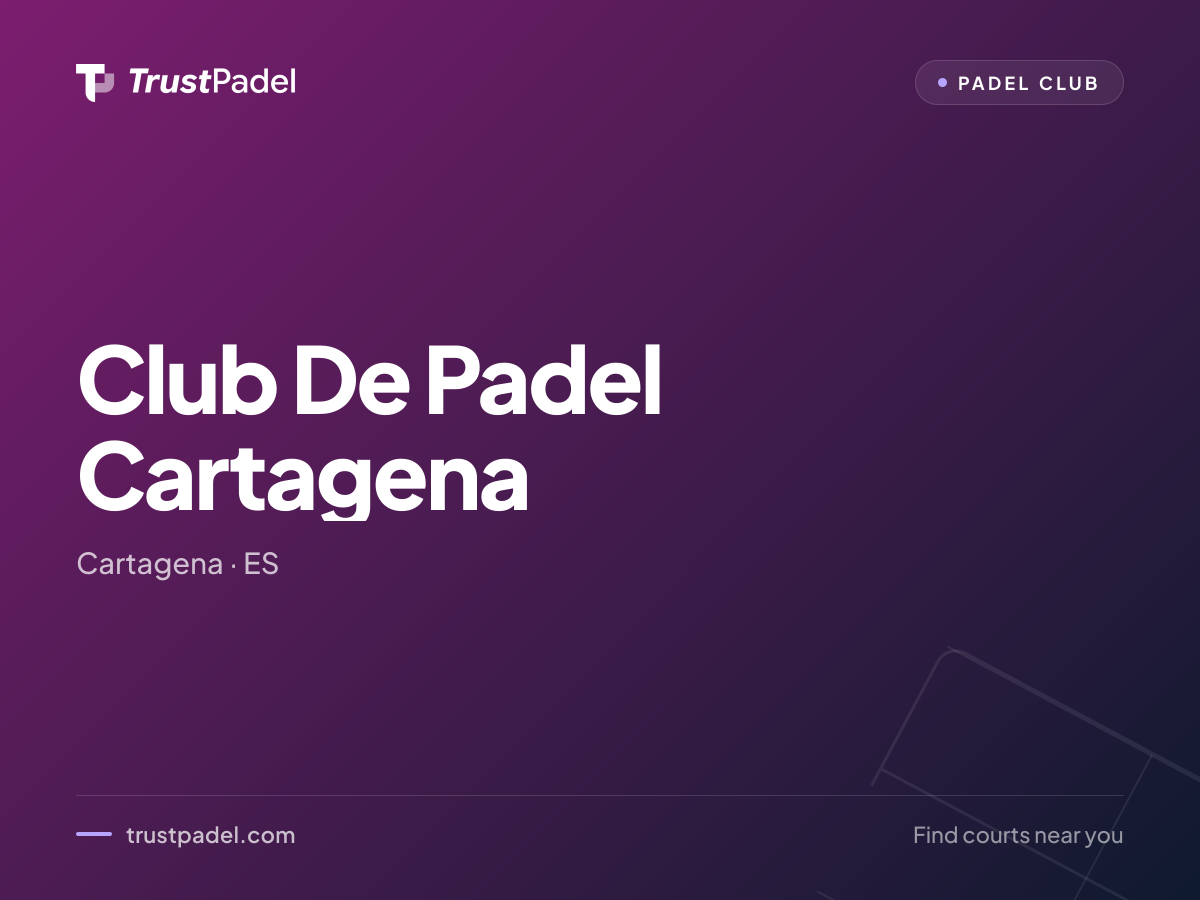 Club De Padel Cartagena padel club