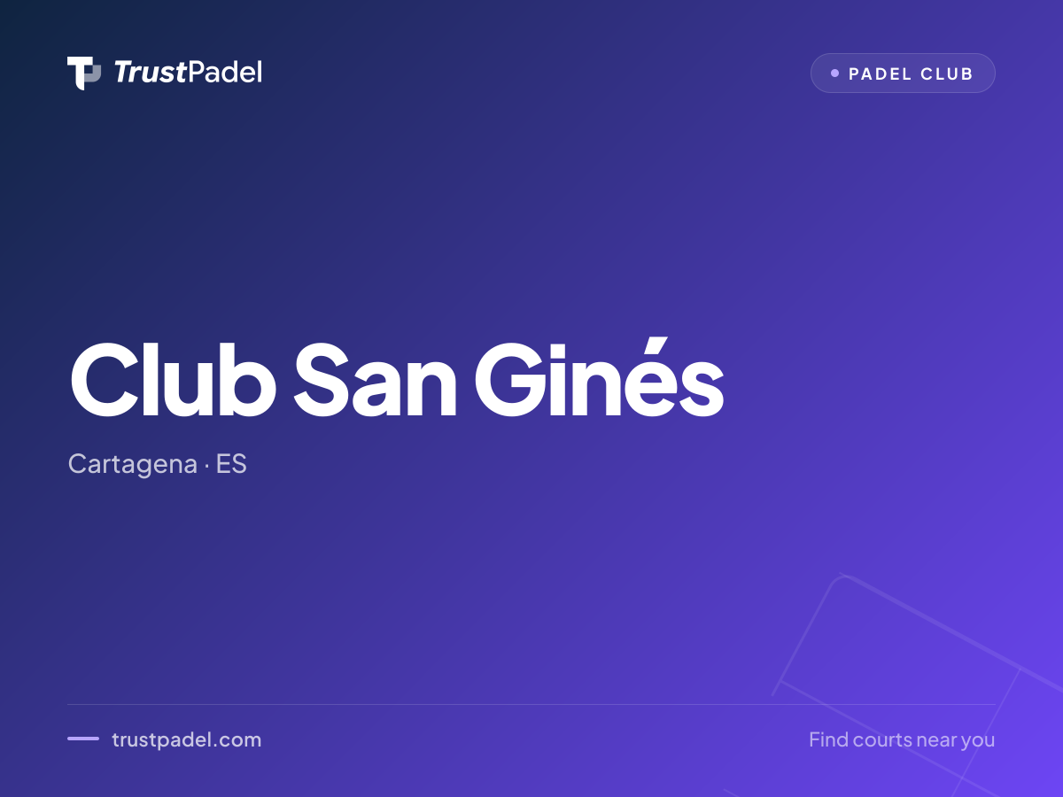 Club San Ginés padel club