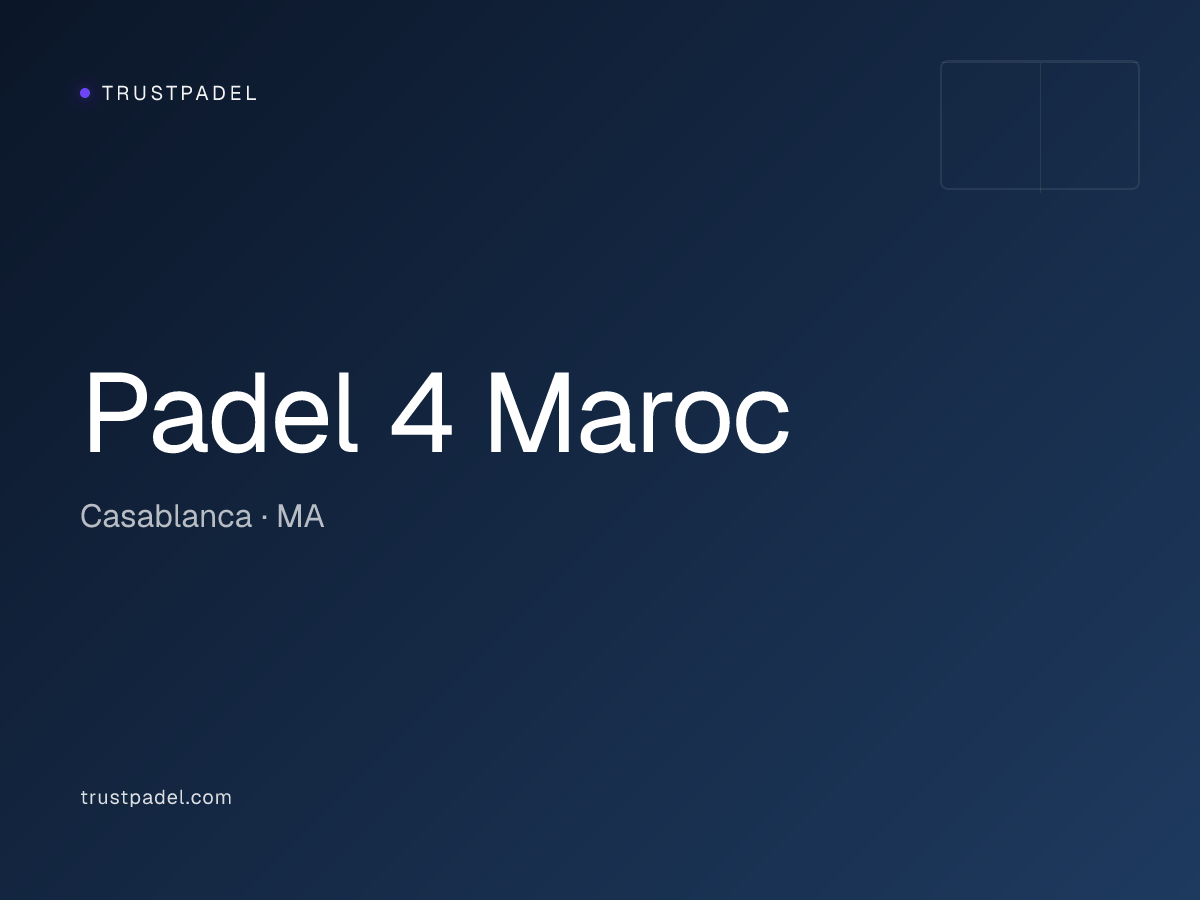 Padel 4 Maroc padel club