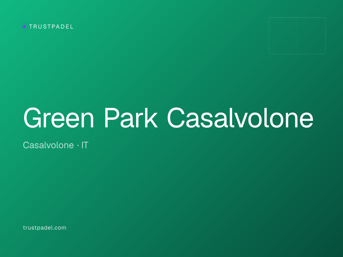 Green Park Casalvolone padel club