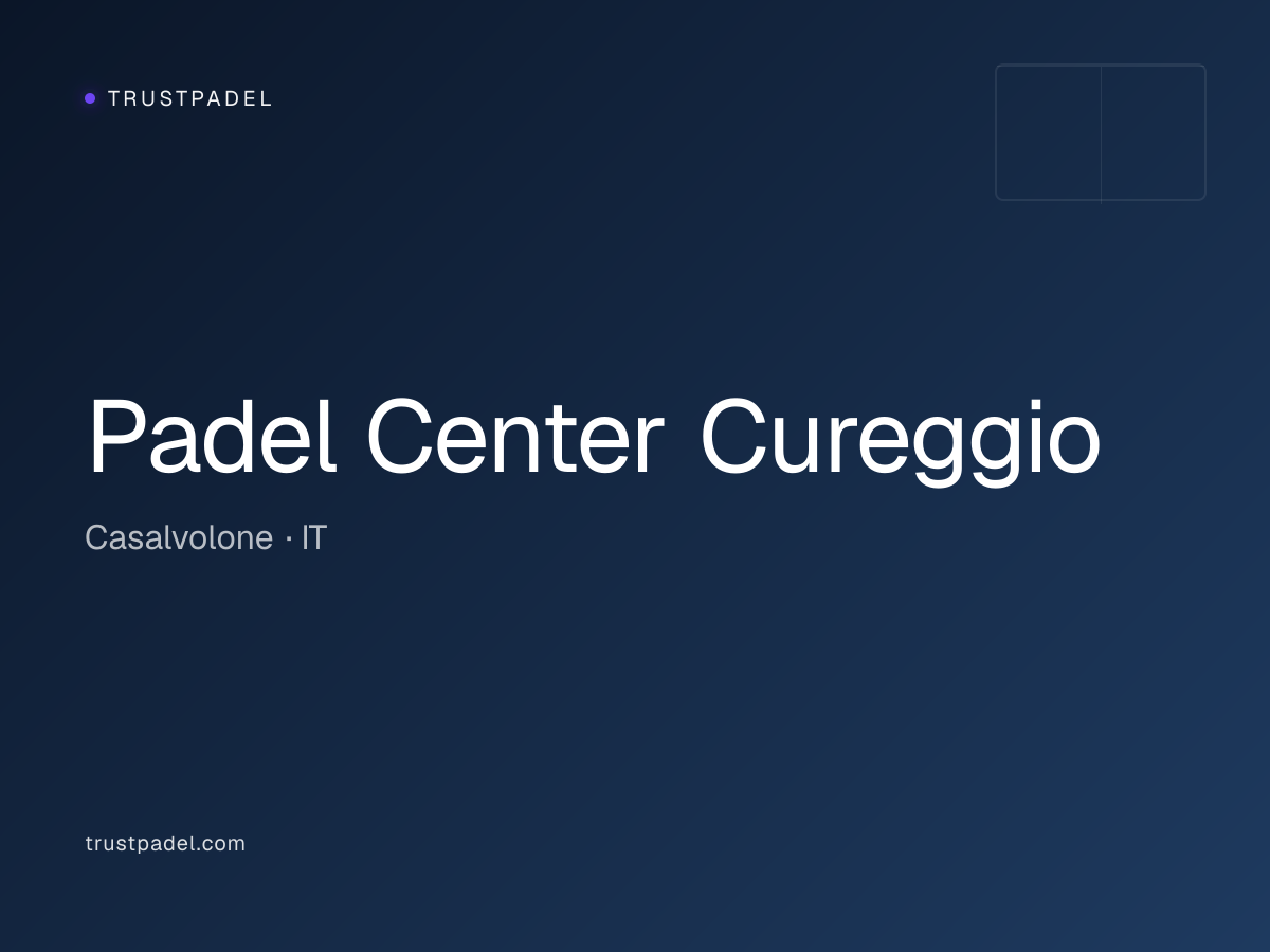 Padel Center Cureggio padel club